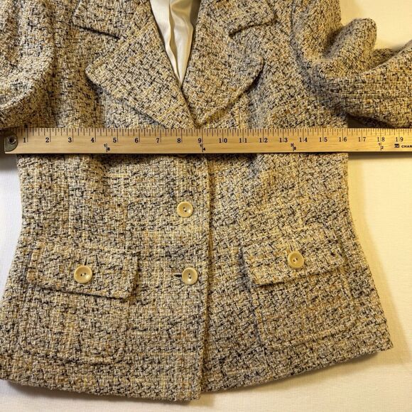 Vintage Talbots Tweed Blazer Jacket Sz 2 Single Breast Old Money Preppy Classic - Picture 6 of 14